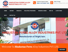 Tablet Screenshot of hindustanferro.com